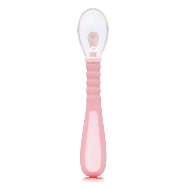 Colher Flexível Buba em Silicone com Ventosa (6M+) Rosa