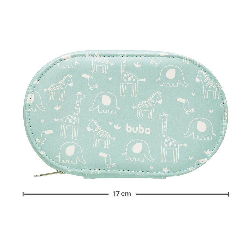 Medidas Estojo Kit Cuidados de Higiene Buba Verde