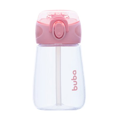 Garrafinha Tritan Buba com Canudo 300ml (12M+) Rosa