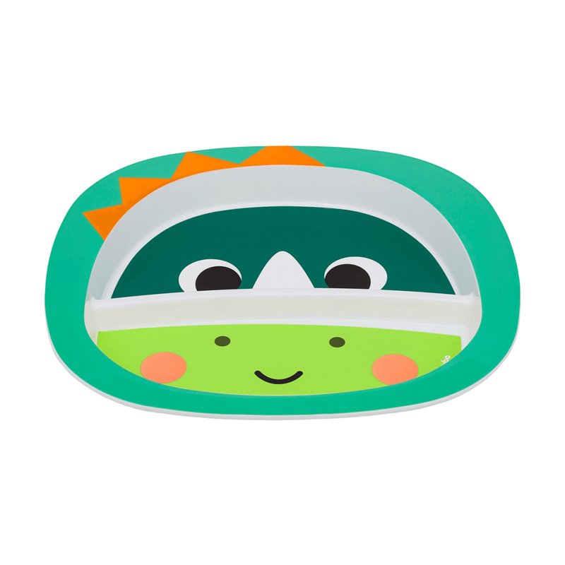 Prato Kit Refeição Buba Zoo 6M+ Dino
