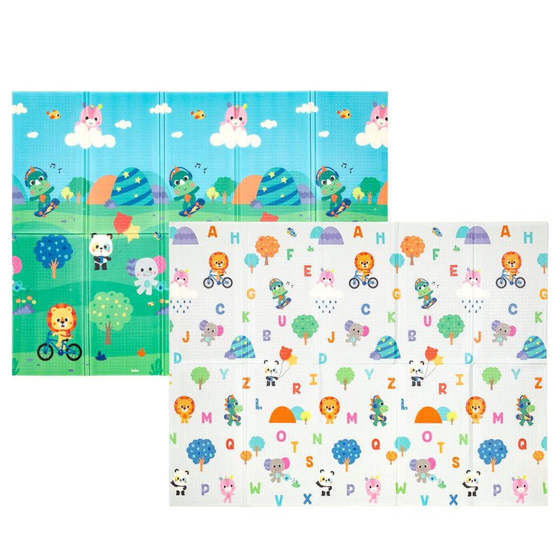 Tapete de Atividades Buba Dobrável Dupla Face 146x195cm Zoo