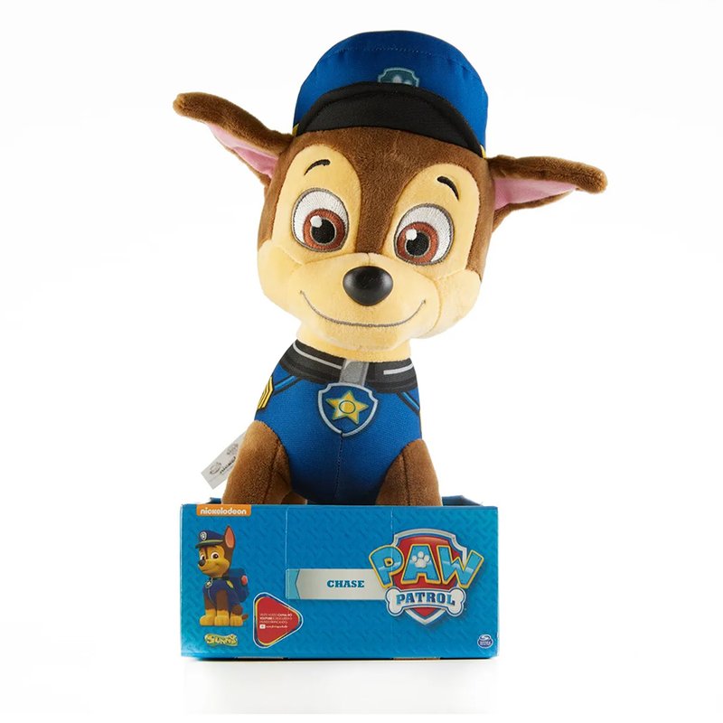 Brinquedo de Pelúcia Sunny Patrulha Canina 30cm Chase Embalagem