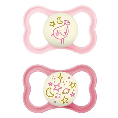 Chupeta MAM Supreme Night Embalagem Dupla Rosa