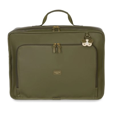 Mala Maternidade Vintage Masterbag Baby Borboleta Oliva