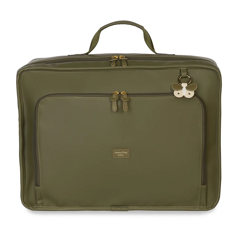 Mala Maternidade Vintage Masterbag Baby Borboleta Oliva