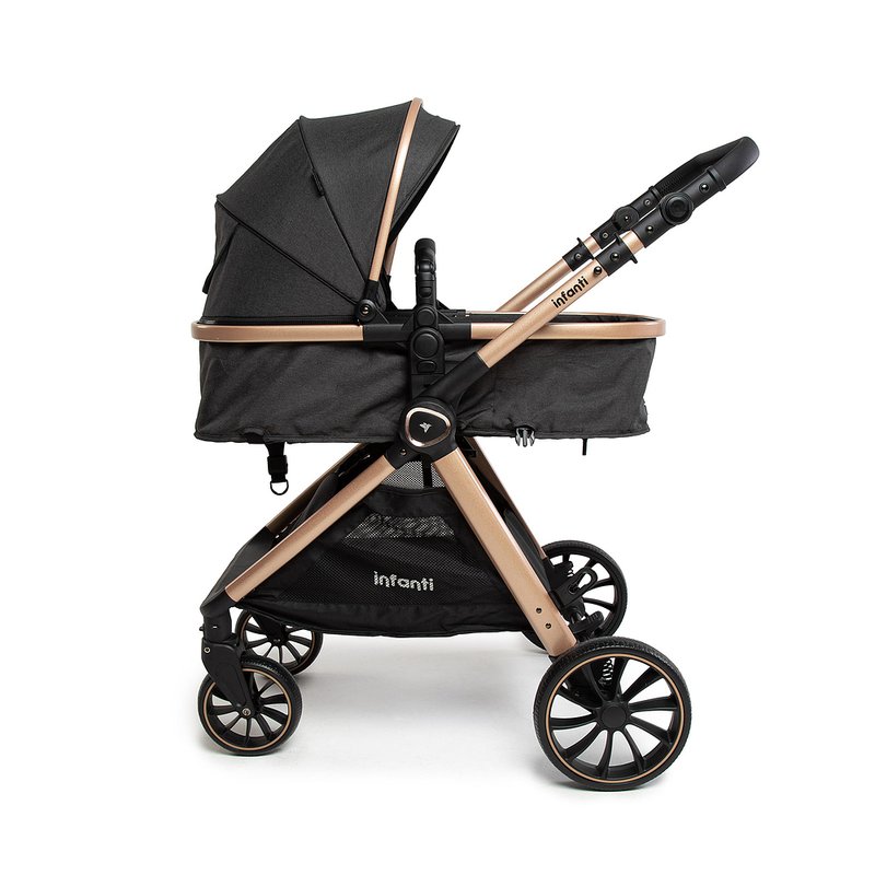 Carrinho de Bebê Infanti Romanzo Duo Travel System Preto Bronze