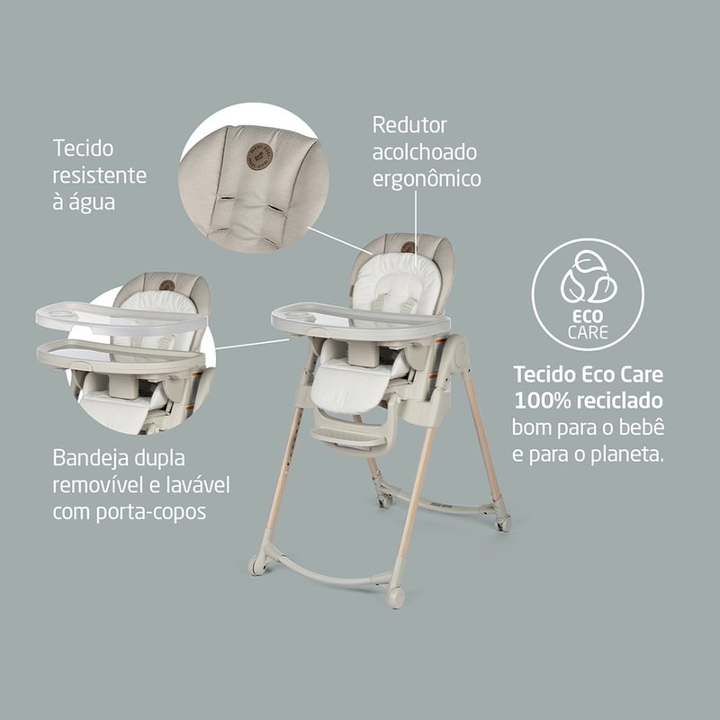 Detalhes Cadeira de Refeição Maxi-Cosi Minla 6 em 1 Classic Oat