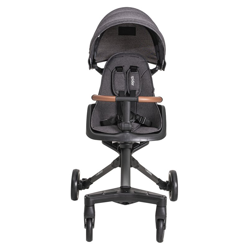 Frente Carrinho de Bebê Kiddo Spider de 6M até 15kg Grafite