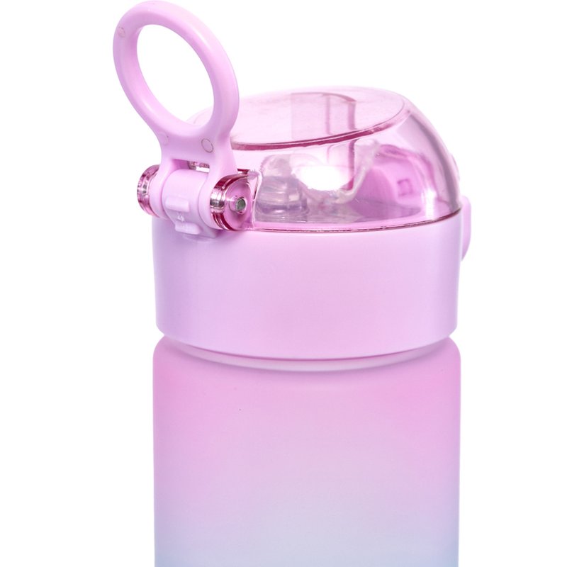 Gancho Garrafinha Infantil Buba Degradê com Canudo 450ml (12M+) Rosa