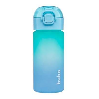 Garrafinha Infantil Buba Degradê com Canudo 450ml (12M+) Azul