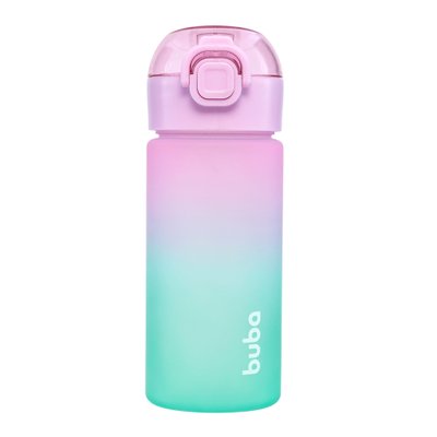 Garrafinha Infantil Buba Degradê com Canudo 450ml (12M+) Rosa