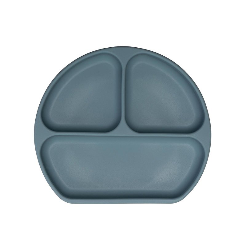 Prato Infantil Infanti em Silicone com Divisórias e Ventosa (6M+) Azul