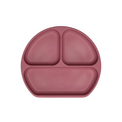 Prato Infantil Infanti em Silicone com Divisórias e Ventosa (6M+) Rosa Prato Infantil Infanti em Silicone com Divisórias e Ventosa (6M+) Rosa