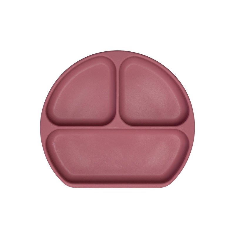 Prato Infantil Infanti em Silicone com Divisórias e Ventosa (6M+) Rosa