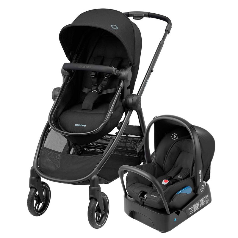 Carrinho de Bebê Maxi-Cosi Anna³ Travel System Trio Essential Black
