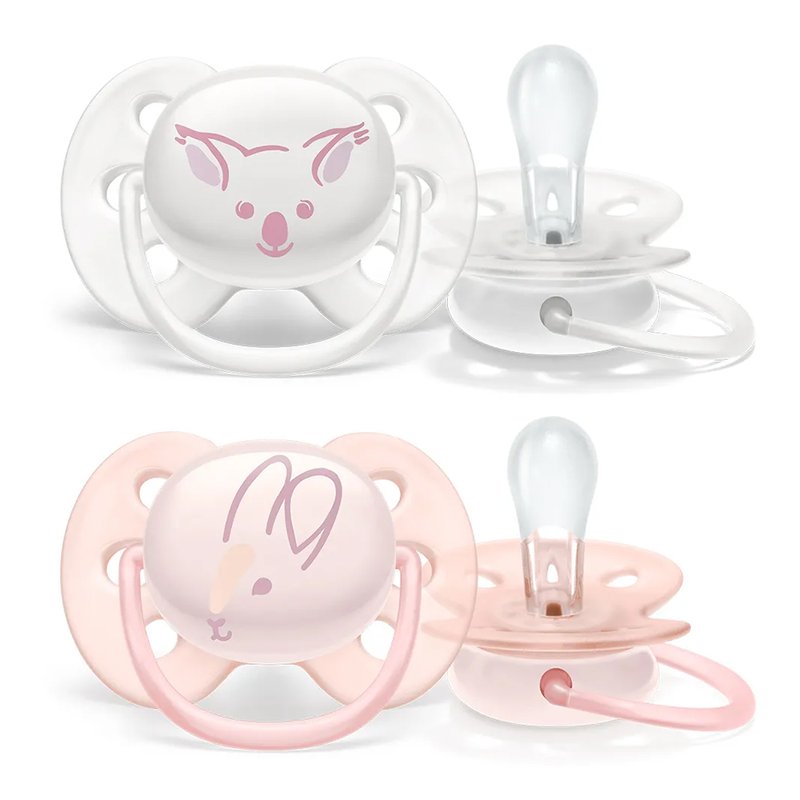 Chupeta Philips Avent Ultra Soft (0-6M) Embalagem Dupla Coala e Coelho