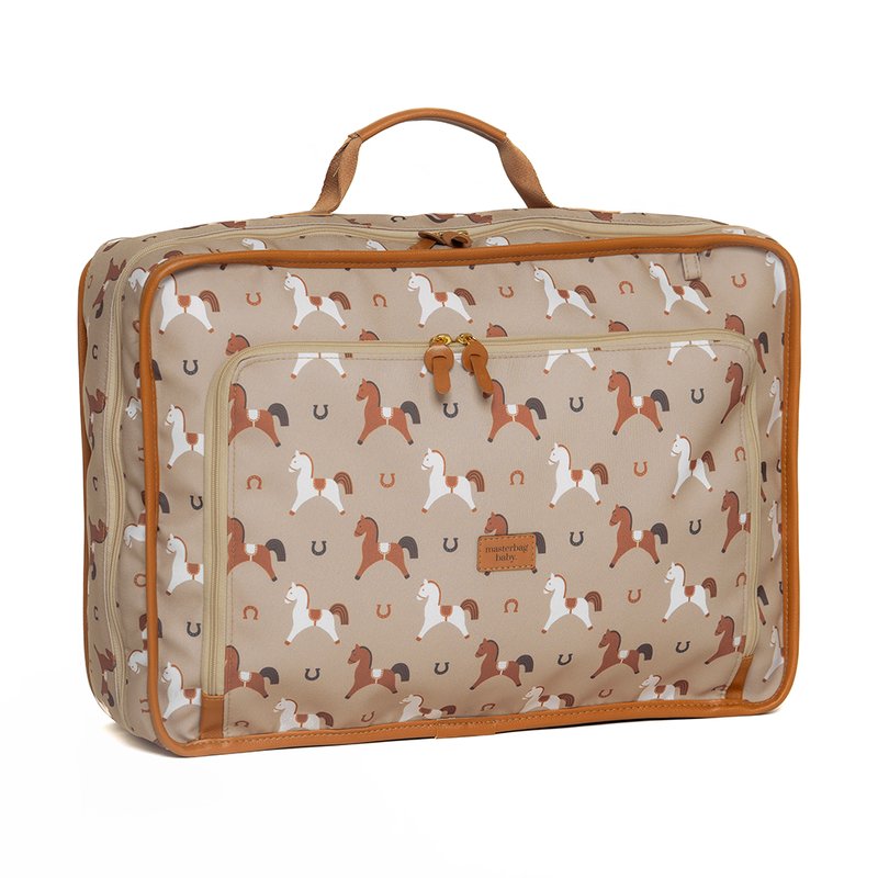 Lateral Mala Maternidade Vintage Masterbag Baby Cavalinhos