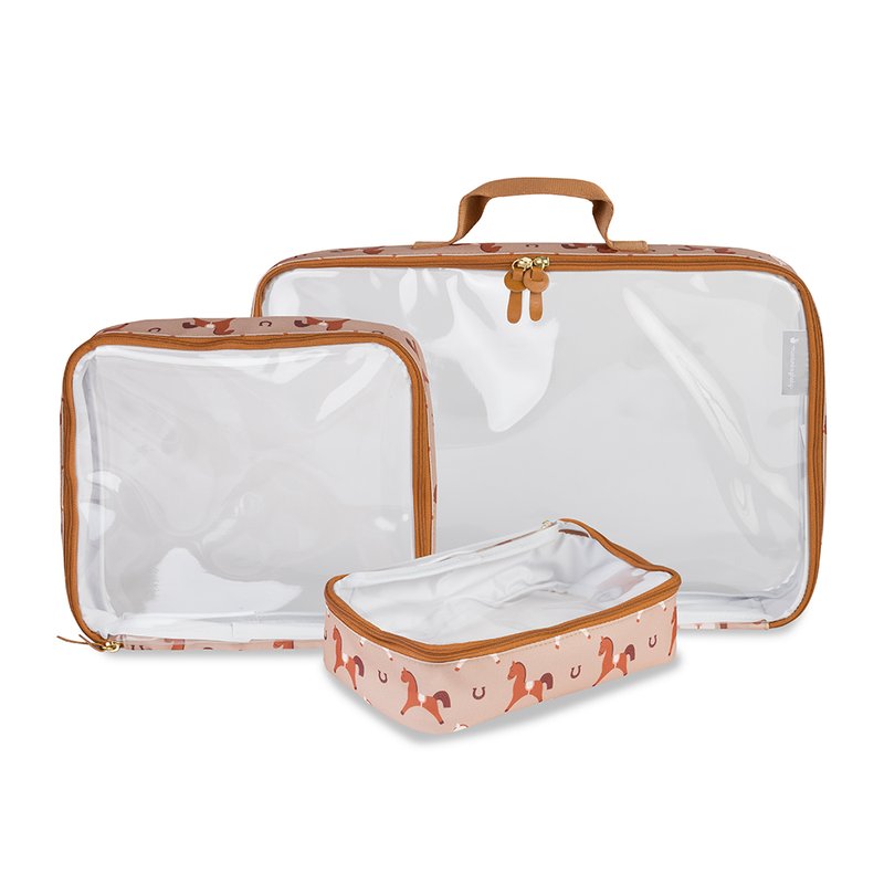 Peças Organizador de Malas Masterbag Baby Cavalinhos Bege