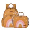 Kit Mochila Infantil Kids + Lancheira Térmica Infantil Masterbag Baby Arco-Íris Boho