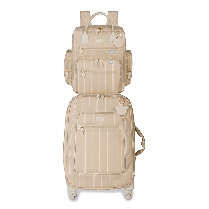 Kit Mala Maternidade com rodinhas + Mochila Maternidade Urban Masterbag Baby Bear Marfim