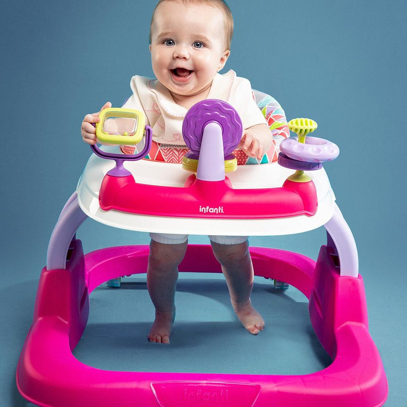 Frente Andador Infanti Appia de 6M a 12kg Rosa