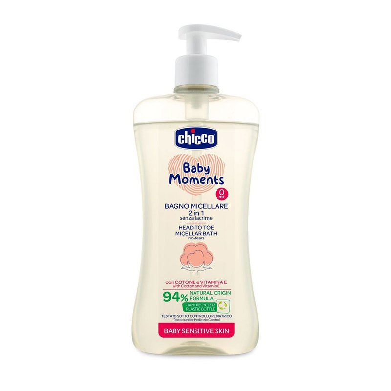 Sabonete Líquido Chicco Gel Micelar da Cabeça aos Pés (0M+) 500ml