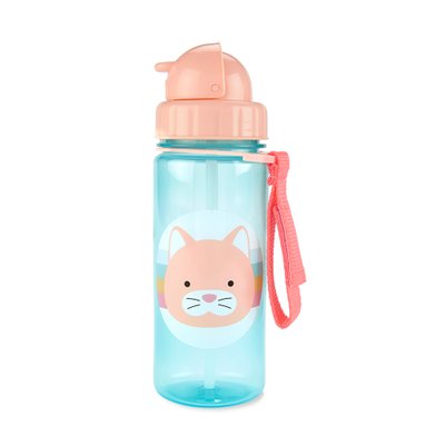 Garrafinha Flip Skip Hop Zoo 385ml (12M+) Gatinha