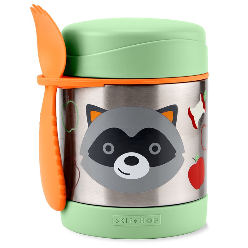 Pote Térmico com Talher Skip Hop Zoo 325ml Guaxinim