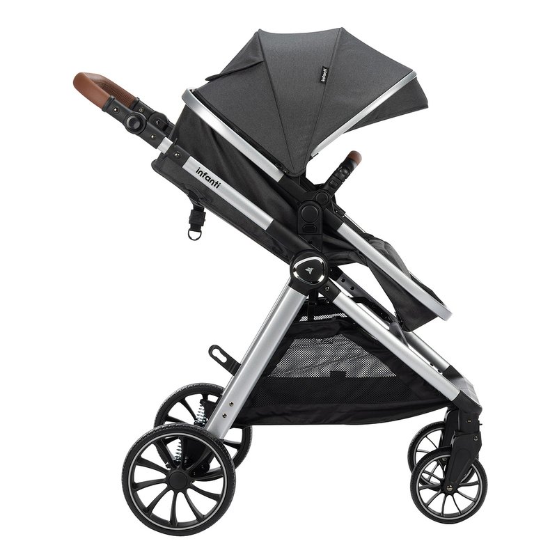 Carrinho de Bebê Infanti Romanzo Duo Travel System Preto Modo Passeio
