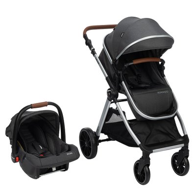 Carrinho de Bebê Infanti Romanzo Duo Travel System Preto