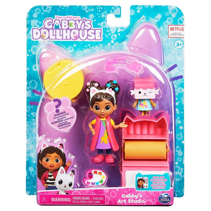 Embalagem Brinquedo Sunny Gabby's Dollhouse Pack Cat-Tivity (3+) Estúdio de Artes