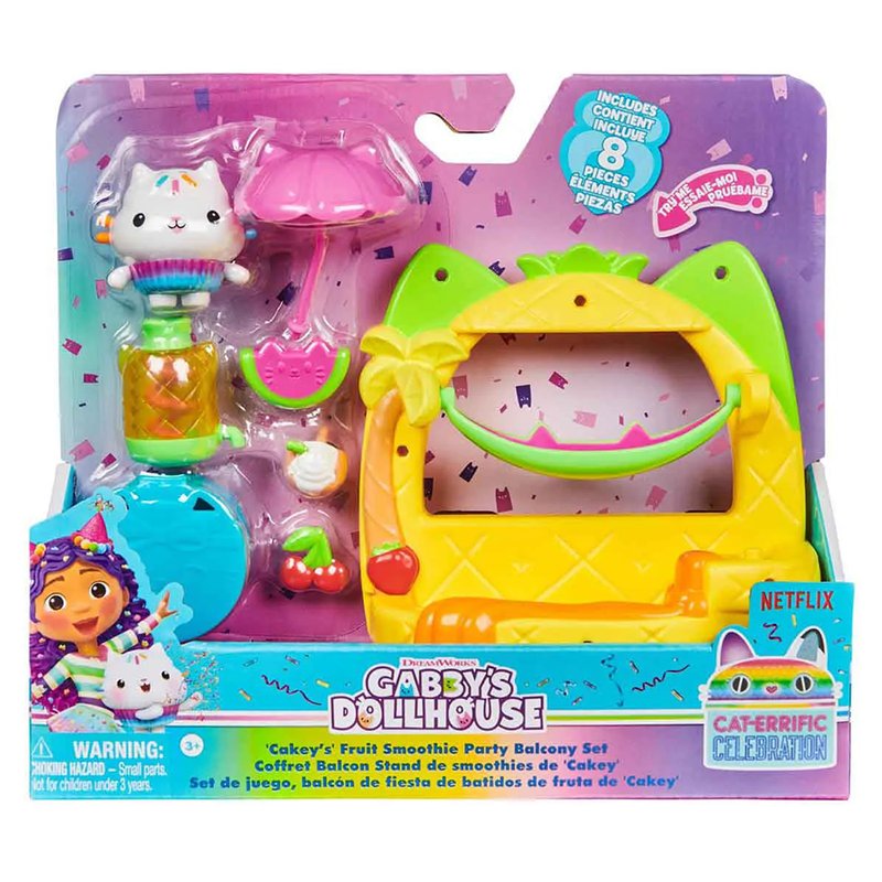 Embalagem Brinquedo Sunny Playset Celebração Gabby's Dollhouse (3+) Varanda Cakey Cat