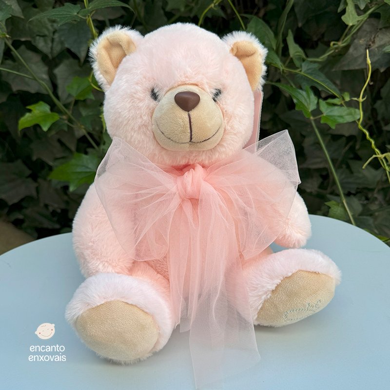 Ursa de Pelúcia Pituchinhus Pink Tule