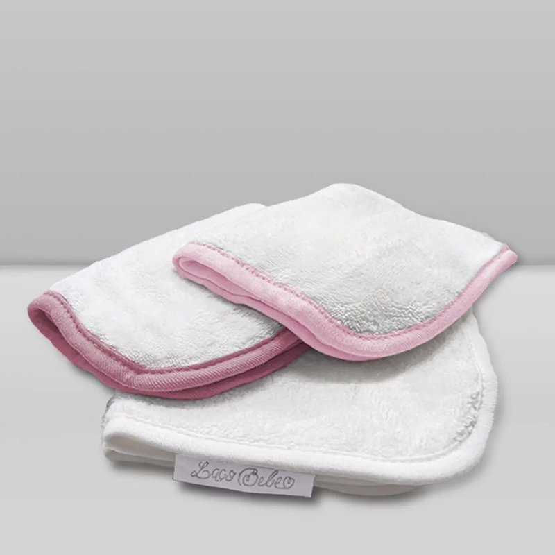 Kit Paninhos de Boca Donna Laço Bebê Babitas Rosa
