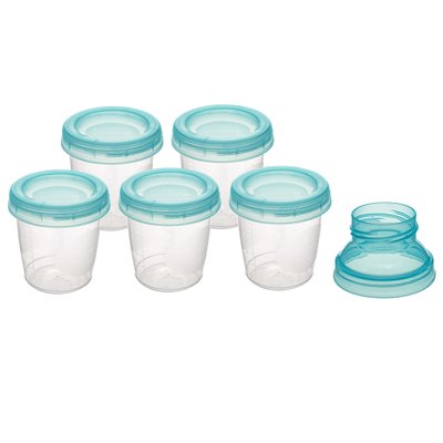 Potes para Armazenamento de Leite Materno Buba 180ml 6 Unidades