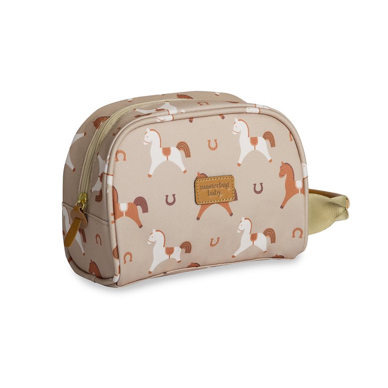 Necessaire para Bebê Masterbag Baby Cavalinhos Bege