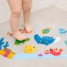 Tapete para Banho Buba Antiderrapante Fundo do Mar Banheiro
