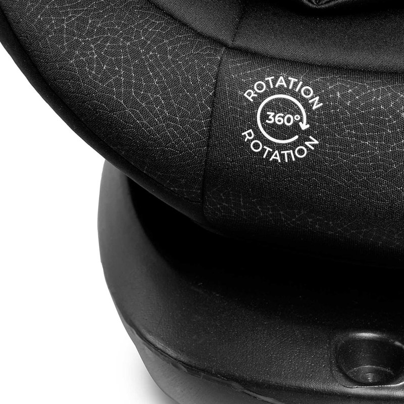Tecido Cadeira para Auto Infanti Mundi 360° de 0 a 36kg com Isofix Preto
