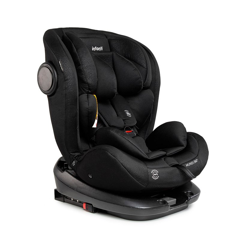 Cadeira para Auto Infanti Mundi 360° de 0 a 36kg com Isofix Preto