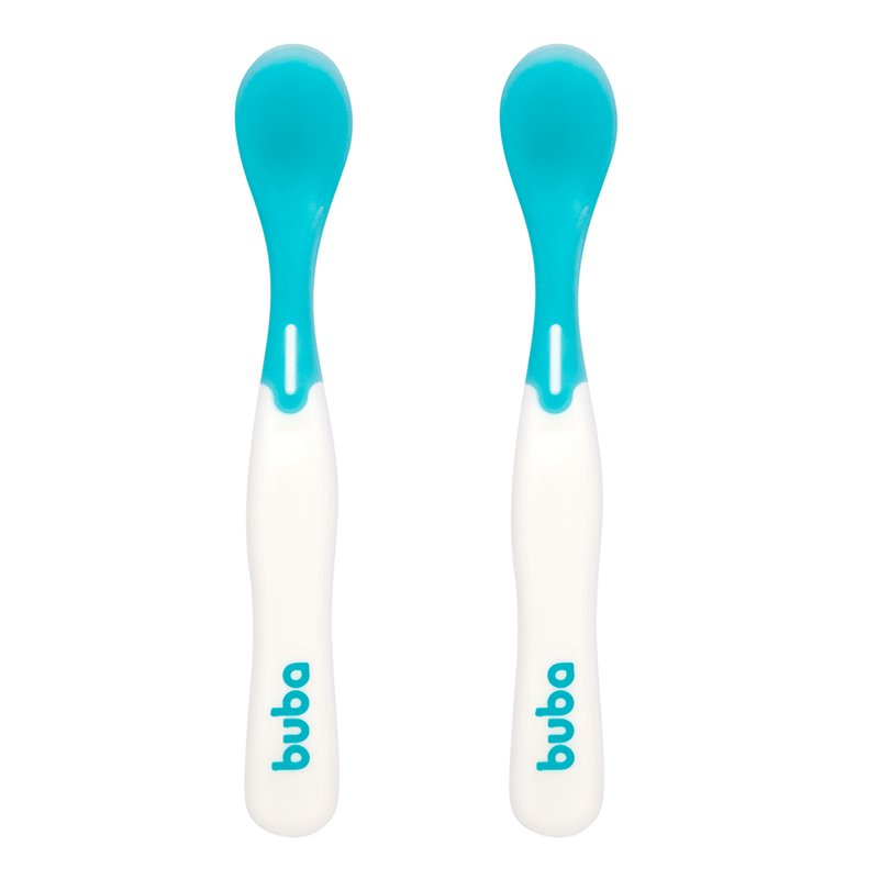 Kit Colheres Buba Termossensíveis (6M+) Azul