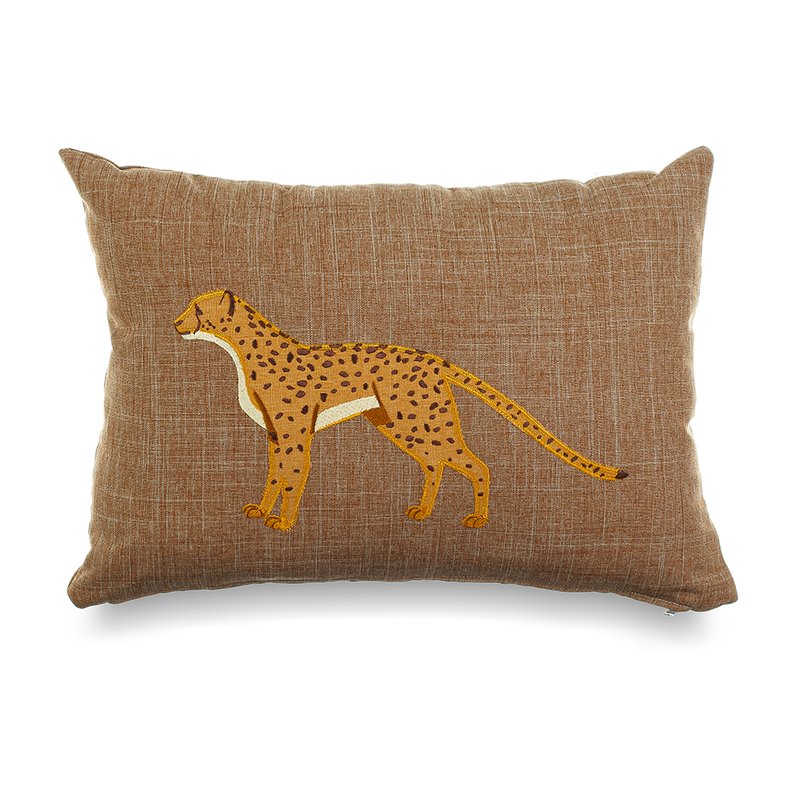 Almofada Decorativa Coração de Mãe para Quarto Infantil Fotos Bichos Leopardo
