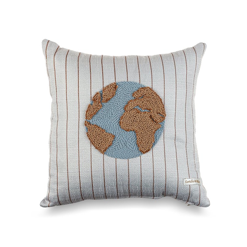 Almofada Decorativa Coração de Mãe para Quarto Infantil Voar Mundo