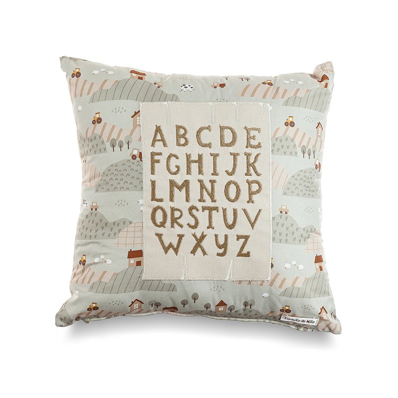 Almofada Decorativa Coração de Mãe para Quarto Infantil Fazenda ABC