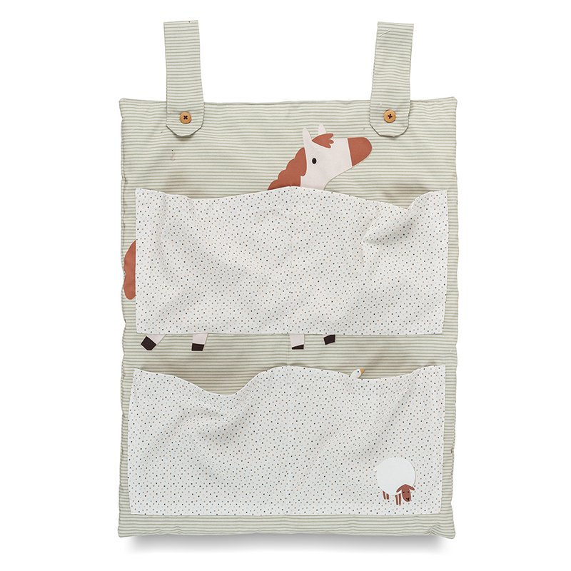 Bolso Porta Trecos Coração de Mãe 40x60cm Fazenda