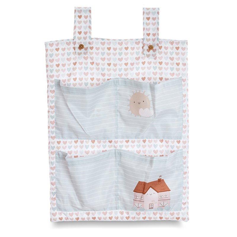 Bolso Porta Trecos Coração de Mãe 40x60cm Sweet