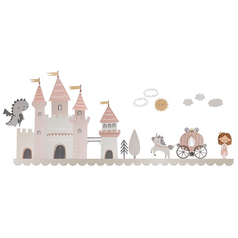 Painel Decorativo Coração de Mãe para Quarto Infantil Princess