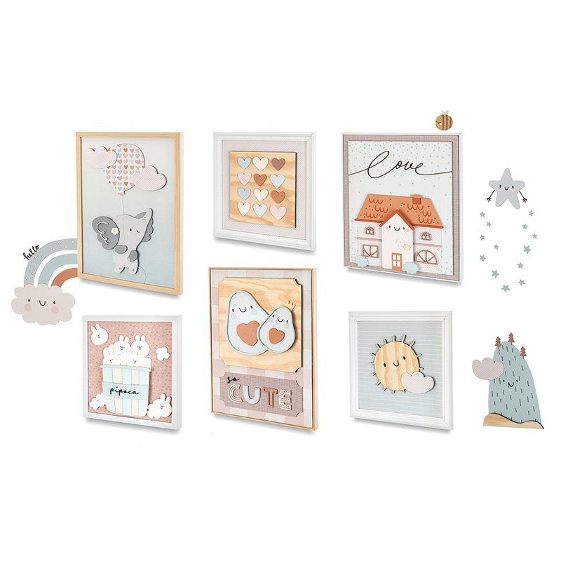 Painel Decorativo Coração de Mãe para Quarto Infantil Sweet