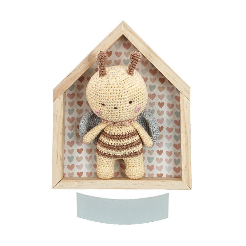 Quadro Decorativo para Porta de Maternidade Coração de Mãe Sweet Abelha