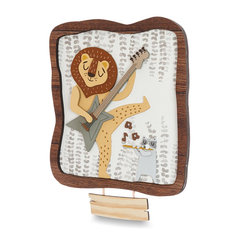 Quadro Decorativo para Porta de Maternidade Coração de Mãe Música