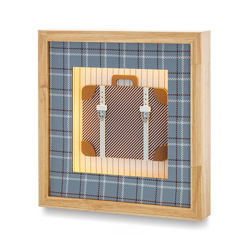 Quadro Decorativo Coração de Mãe com Luz Voar Mala